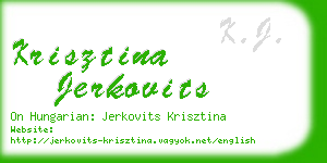 krisztina jerkovits business card